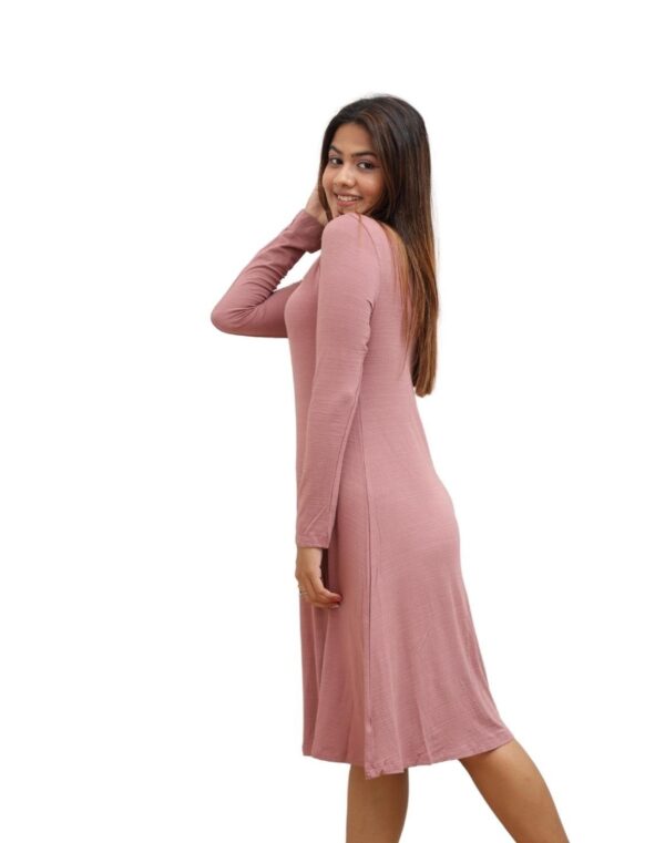 Women's Plain Casual Dress - Image 3