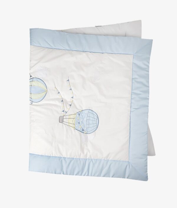 Baby Comforter Quilt – Up, Up & Away Theme - Image 2