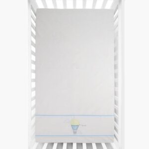 Baby Cot Sheet – Up, Up & Away Theme