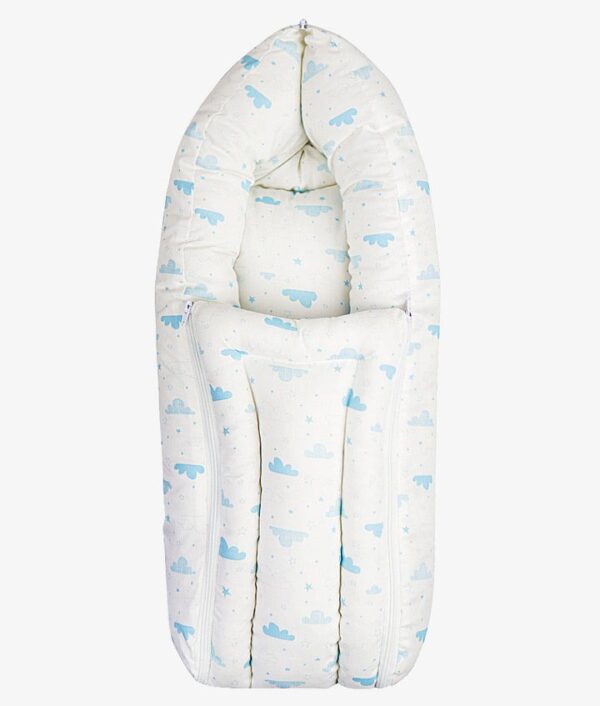 Baby Carry Quilt – Blue Cloud Theme