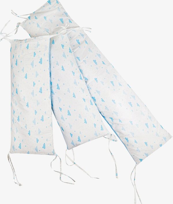 Cot Bumpers – Blue Cloud Theme - Image 2