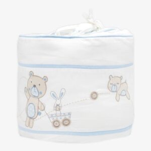 Baby Cot Bumpers – Blue Bear Theme