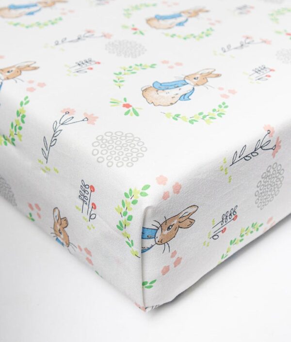 Baby Cot Sheet – Peter Rabbit Theme - Image 2