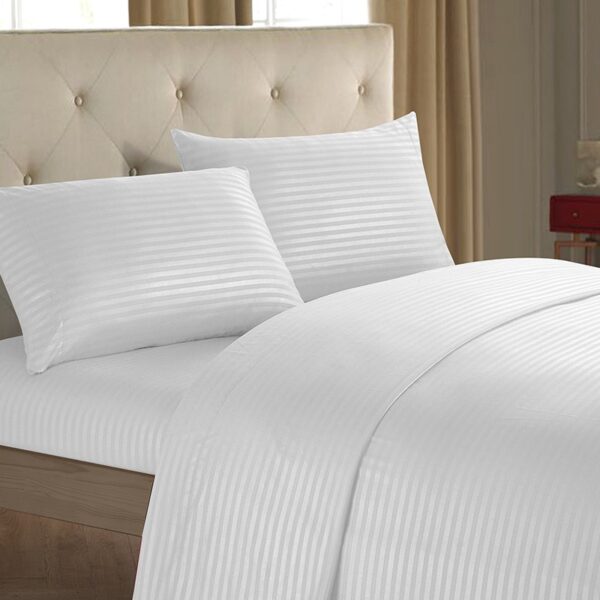 Egyptian Cotton Striped Bedsheet - Image 3