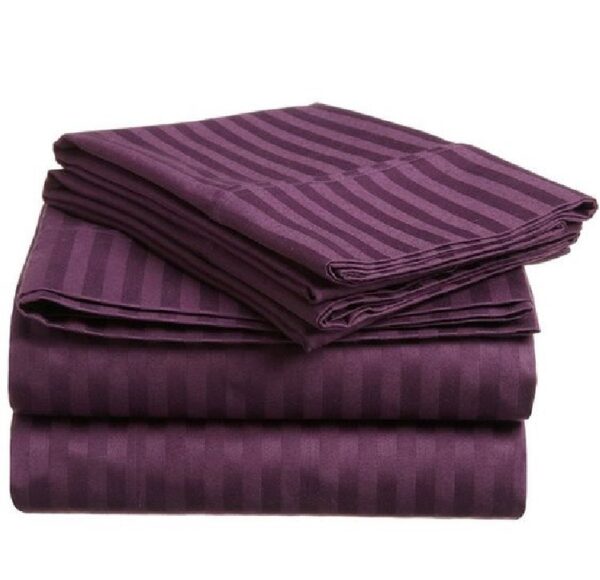 Egyptian Cotton Striped Bedsheet - Image 4