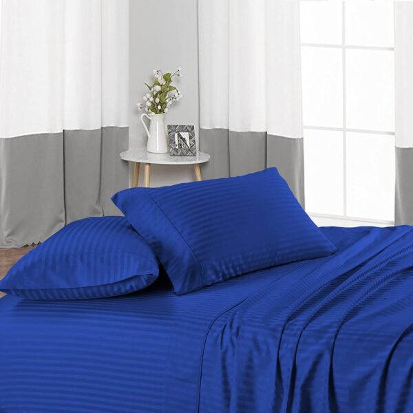 Egyptian Cotton Striped Bedsheet - Image 2