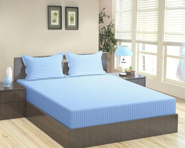 Egyptian Cotton Striped Bedsheet - Image 3