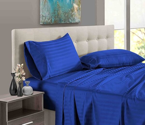 Egyptian Cotton Striped Bedsheet