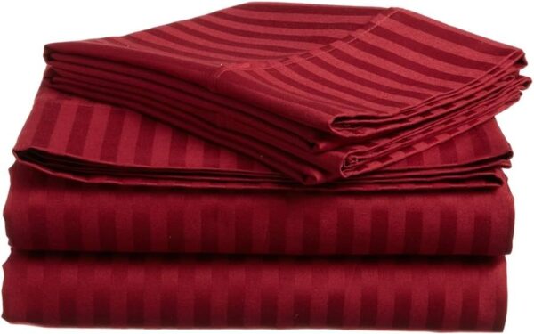 Egyptian Cotton Striped Bedsheet - Image 5