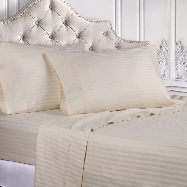 Egyptian Cotton Striped Bedsheet - Image 6