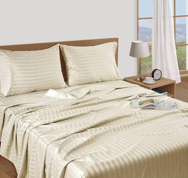 Egyptian Cotton Striped Bedsheet