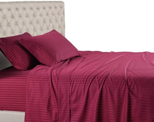 Egyptian Cotton Striped Bedsheet - Image 2