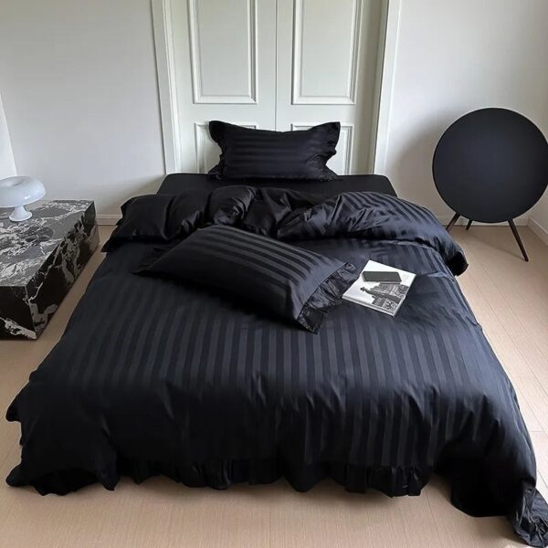 Egyptian Cotton Striped Bedsheet - Image 4