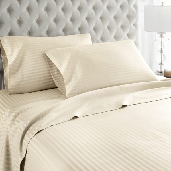 Egyptian Cotton Striped Bedsheet - Image 3