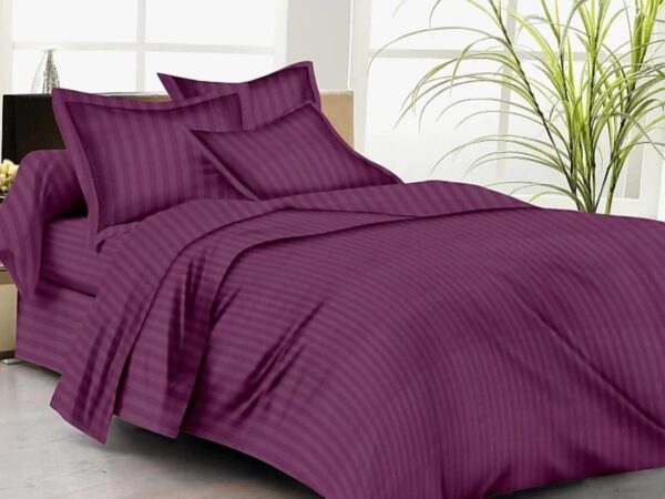 Egyptian Cotton Striped Bedsheet - Image 2