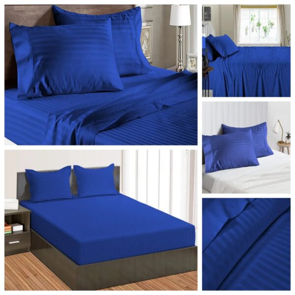 Egyptian Cotton Striped Bedsheet - Image 3