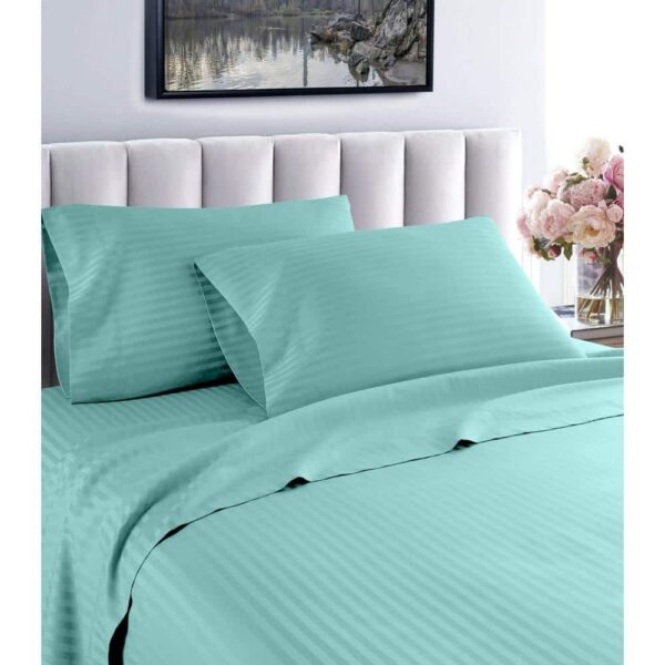 Egyptian Cotton Striped Bedsheet - Image 3