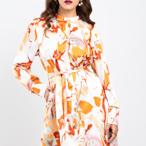Hada Women's Long Sleeve Printed Casual Top
