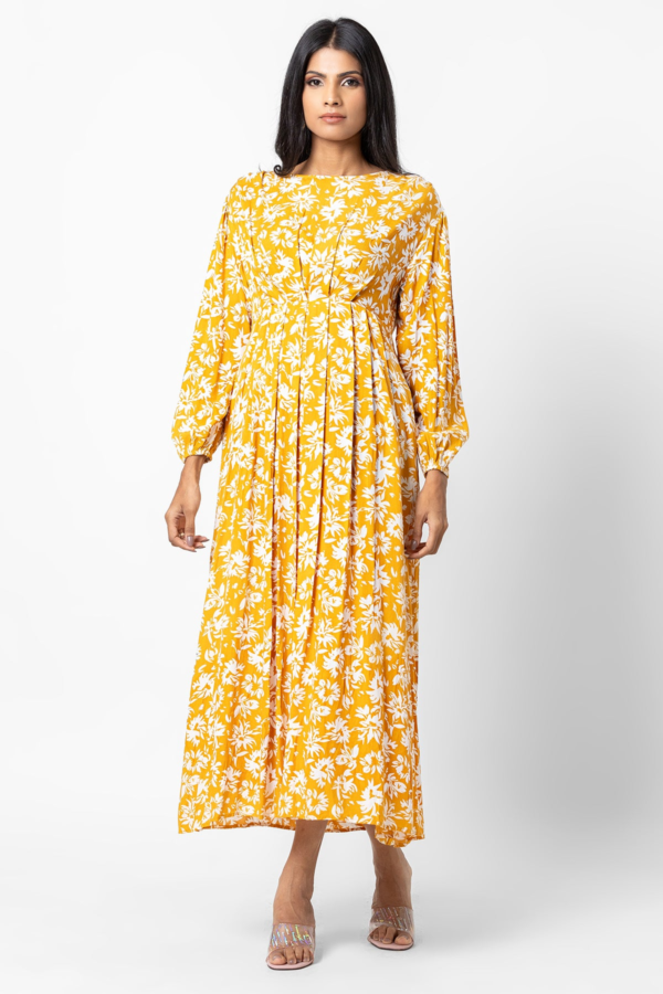 Hada Women's Long Sleeve Printed Casual Dress - Image 4