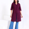 Button Down Kurtha with Mandarin Collar - Image 3