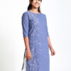 Round Neck Kurtha with Embroidery - Image 6