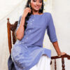 Round Neck Kurtha with Embroidery - Image 5