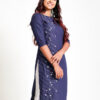 Round Neck Kurtha with Embroidery - Image 7