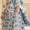 KALINI - Floral Printed Anarkali Pure Cotton Kurta with Trousers & Dupatta - Image 4