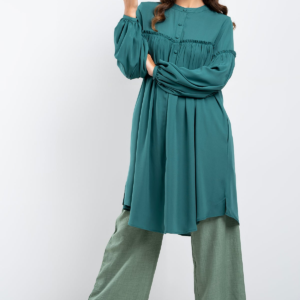 Hada Women's Long Sleeve Plain Casual Kurta