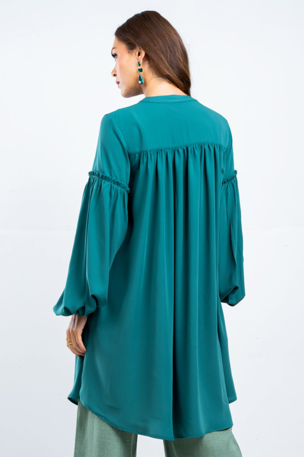 Hada Women's Long Sleeve Plain Casual Kurta - Image 4