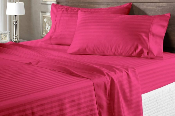 Egyptian Cotton Striped Bedsheet - Image 2