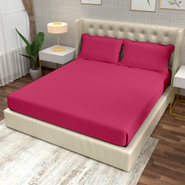 Egyptian Cotton Striped Bedsheet - Image 3